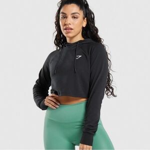 Gymshark Cropped black hoodie